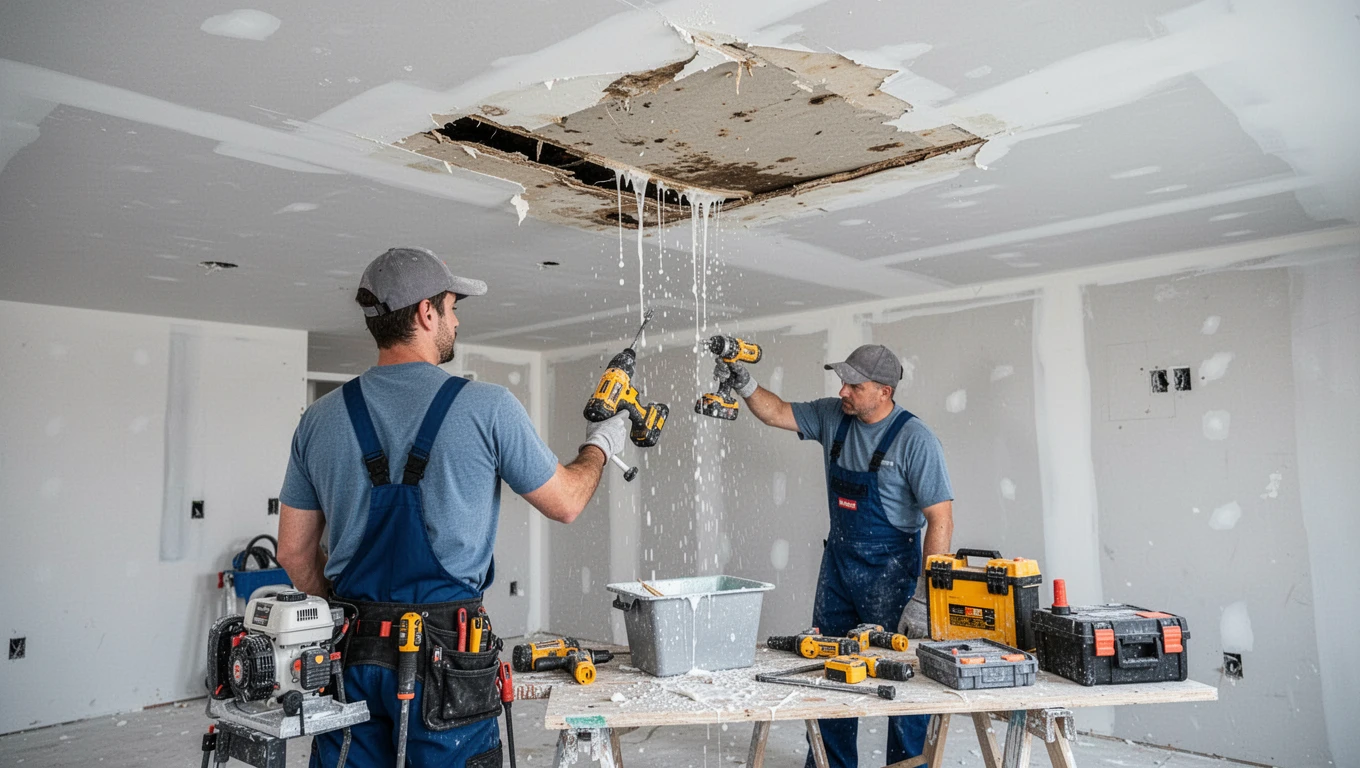 Ceiling Water Damage Repair