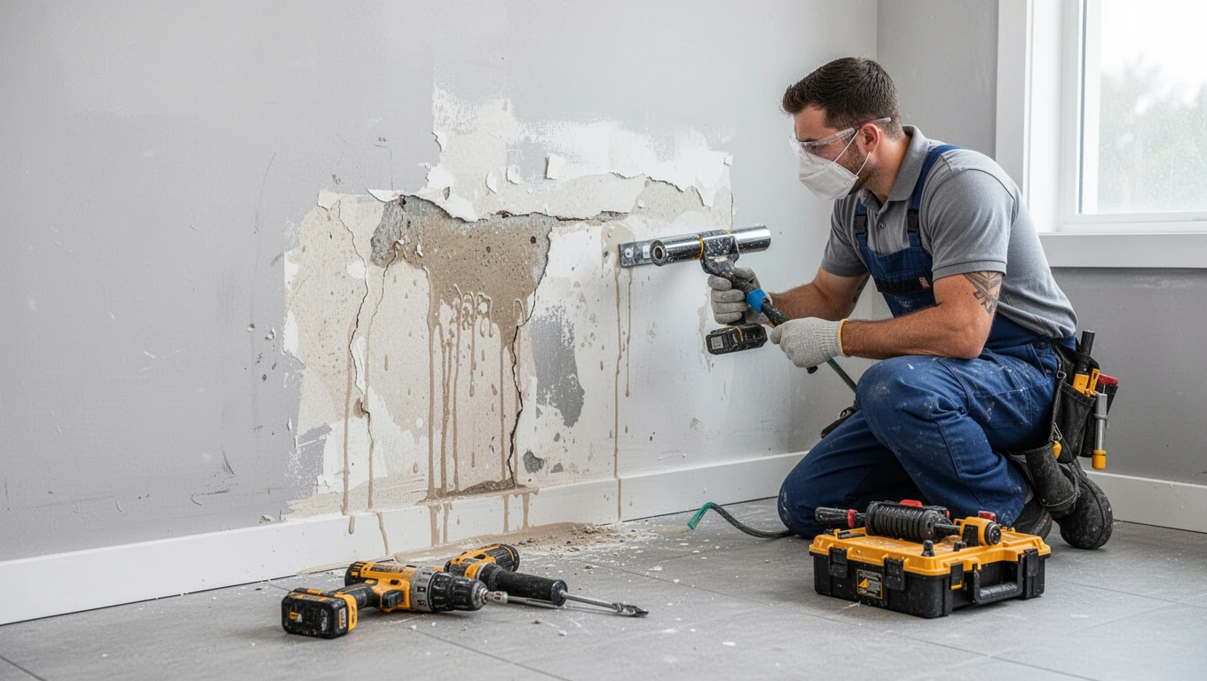 Wall Water Damage Repair